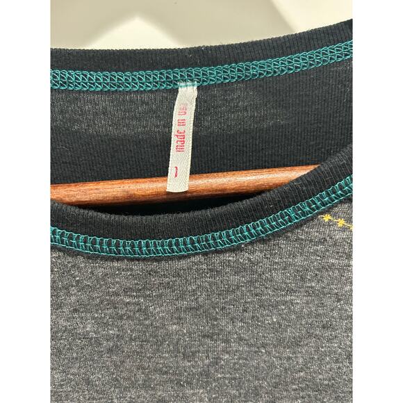 Alp N Rock Embroidered Long Sleeve Cotton Blend Top Size 1 (XS) Made In USA - Picture 7 of 10